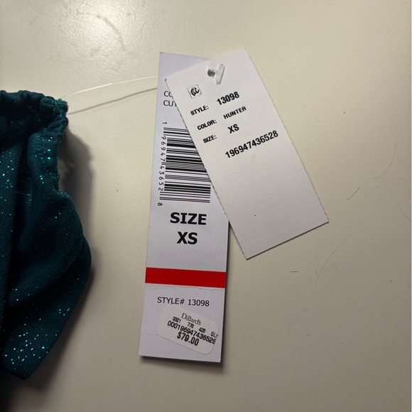 Jump, hunter green, XS homecoming dress - Picture 3 of 3